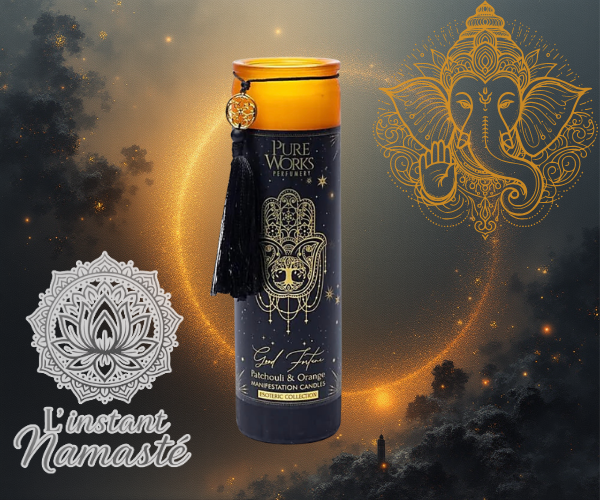 🌿 Bougie d’intention Good Fortune 💫 Orange - Patchouli