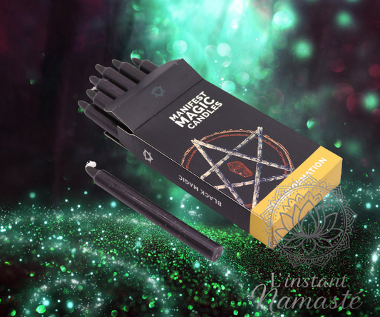 🕯️ Bougies Noires Ésotériques – Protection & Purification Spirituelle 🕯️