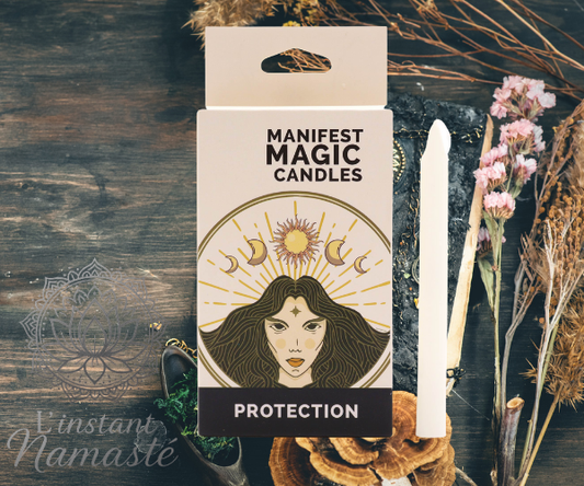 🕯️ Bougies Magiques Ivoire – Pureté, Équilibre & Lumière Intérieure 🕯️