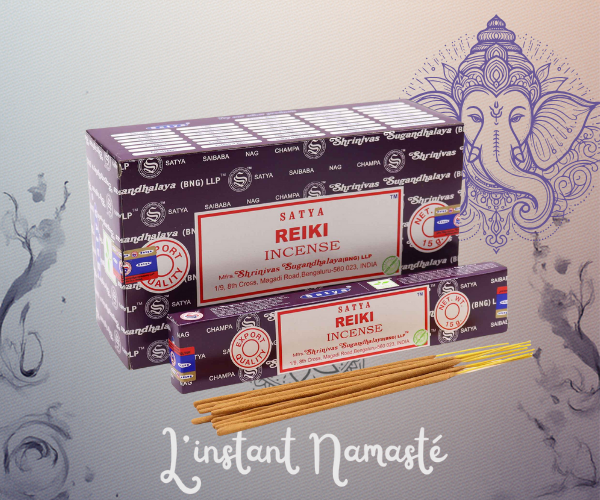 ✨🕉️ Encens Satya « Reiki » – 12 × 15 g 🔥