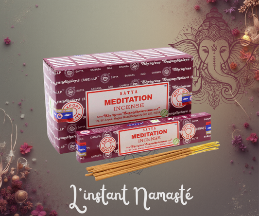 ✨🕉️ Encens Satya « Meditation » – 15 g 🔥