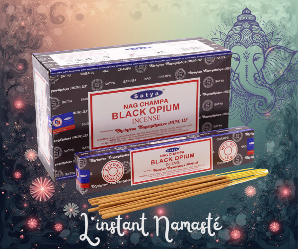 🖤 Encens Satya « Opium Noir » – 15 g