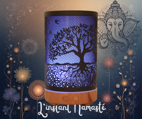 🌳 Diffuseur HE Cylindre « Arbre de Vie » – 16 cm - 100 ml