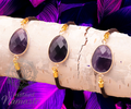 🌸 Bracelet cordon réglable en Améthyste 🌸