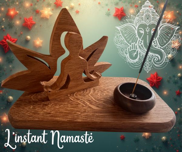 ✨ Porte encens artisanal 🌙 Namasté 🌿