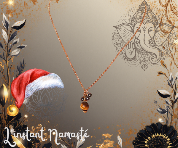 💎 Collier Ornel – Hématite & Œil de Tigre ✨