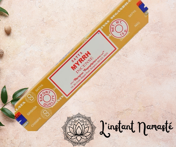 🌿✨ Satya Myrrh – Encens Myrrhe