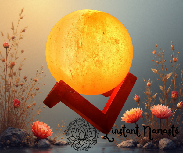 🧡✨ Lampe de Sel Sphère  – 3 kg