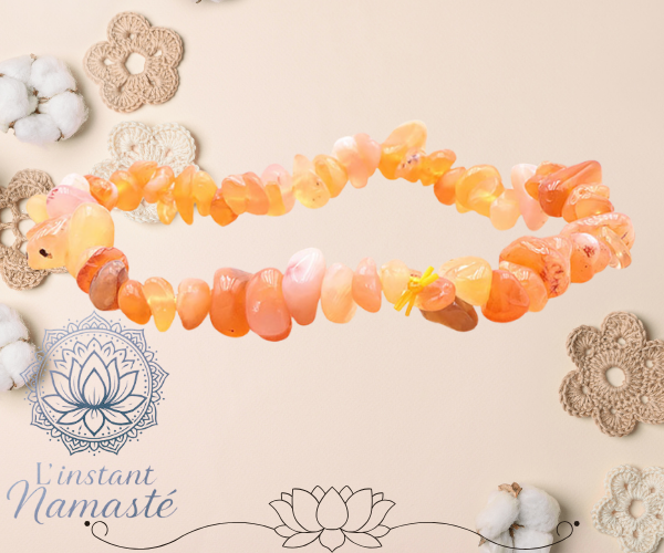 🔶 Bracelet Baroque en Cornaline 🌅
