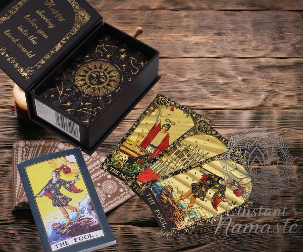 🌟 Tarot avec Feuille d’Or – Que la Magie Commence 🌟