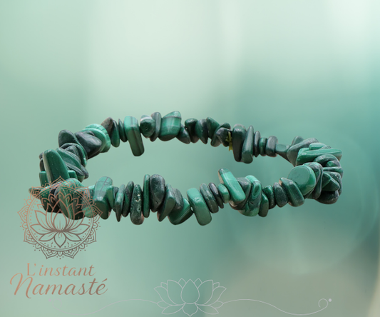 💚 Bracelet Malachite AA – Transformation, Protection & Guérison 💫