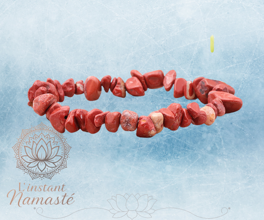 ❤️ Bracelet Jaspe Rouge – Force, Vitalité & Ancrage 🌿