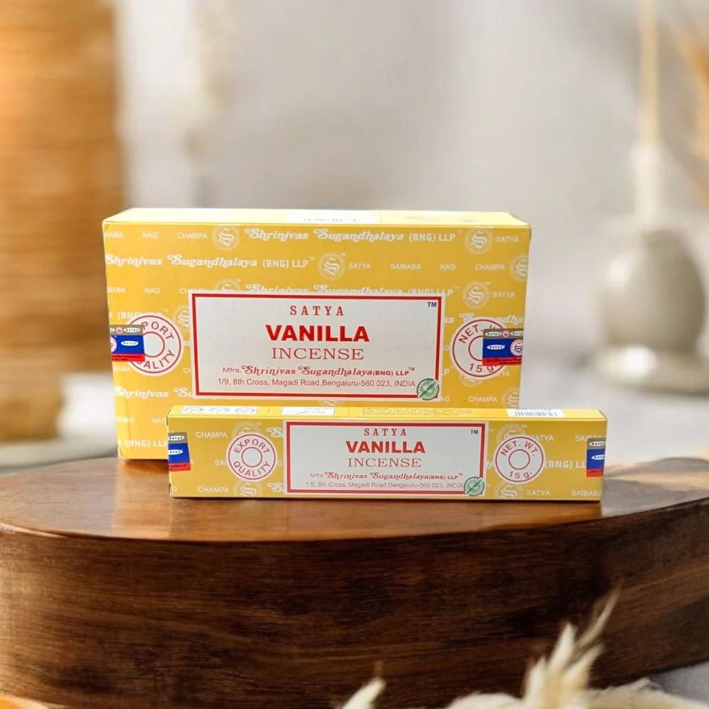 Satya Vanilla – Encens Douceur & Confort 🤍