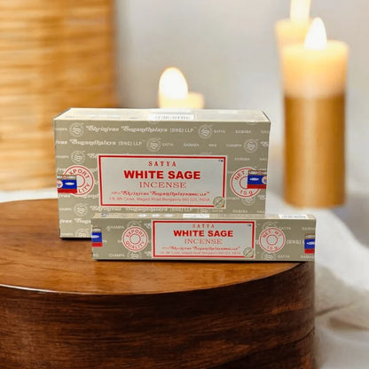 Encens Satya White Sage – Purification et Sérénité 🌿