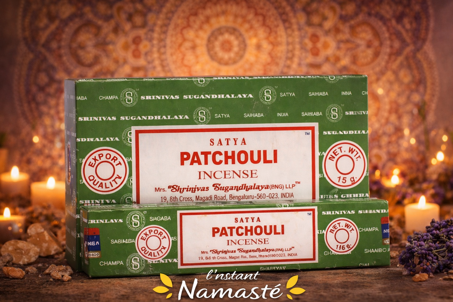 🌿 Encens Satya Patchouli – 15g