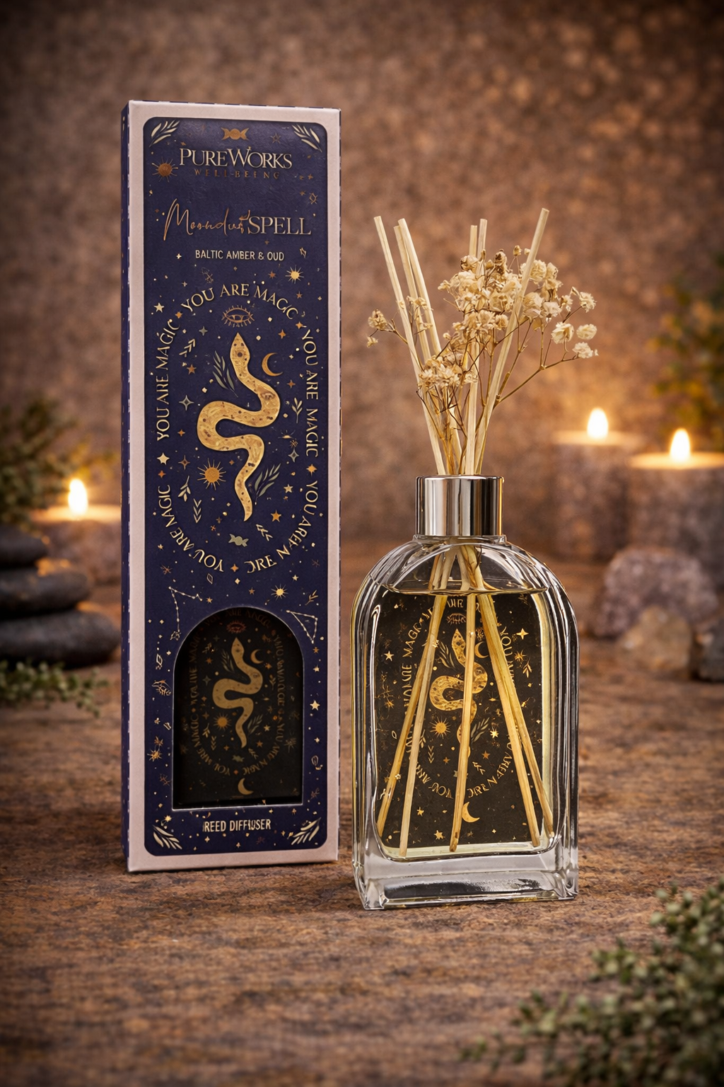 🌌 Diffuseur Botanique Célestial Magic – Poussières d’Étoiles