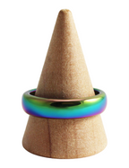 🌌 Anneau Hématite Aura — Bague de Protection & Ancrage 🌑✨