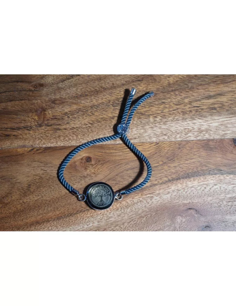 🌳 Bracelet Arbre de Vie en Obsidienne Dorée – Protection & Énergie Intérieure ✨