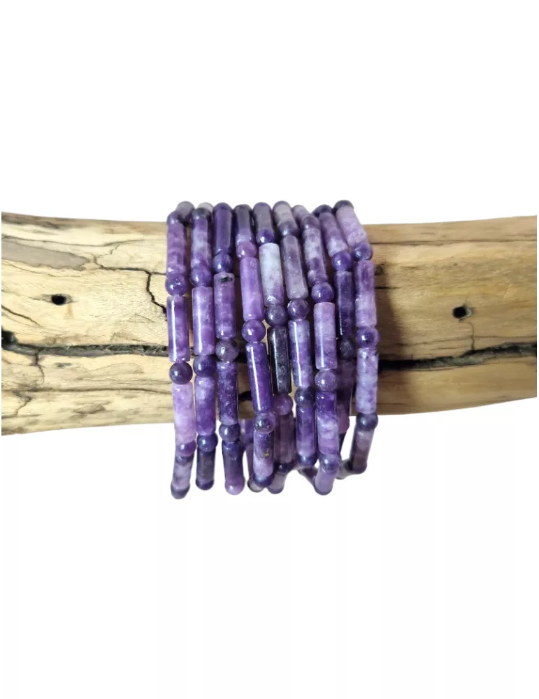 💜 Bracelet Lépidolite – Harmonie, Paix Intérieure & Clarté Spirituelle ✨