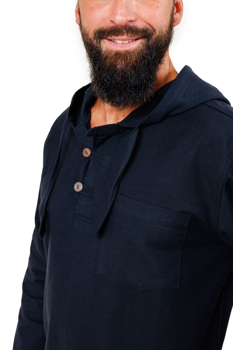 🧡 Chemise Ethnique à Capuche Elun