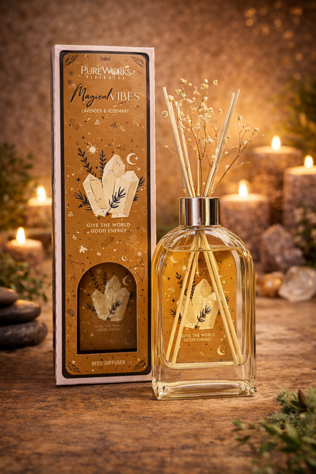 🌟 Diffuseur Botanique Célestial Magic – Vibrations Magiques