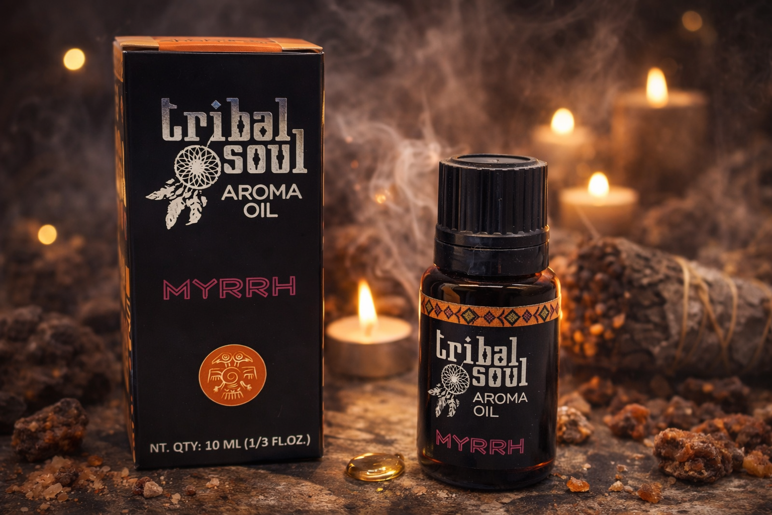 🔥 Huile Parfumée Tribal Soul – Myrrhe (10 mL)