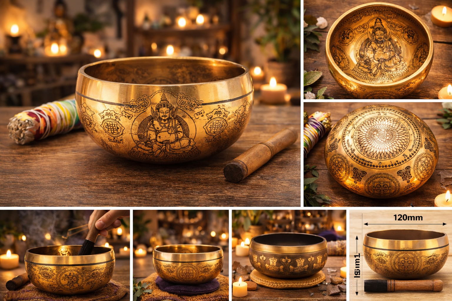 🕉️ Bol Chantant « Dzambala » – 120 mm