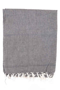 🌬️ Foulard Doux Coton Nepal – Bobo Chic Gris Chiné 🌀