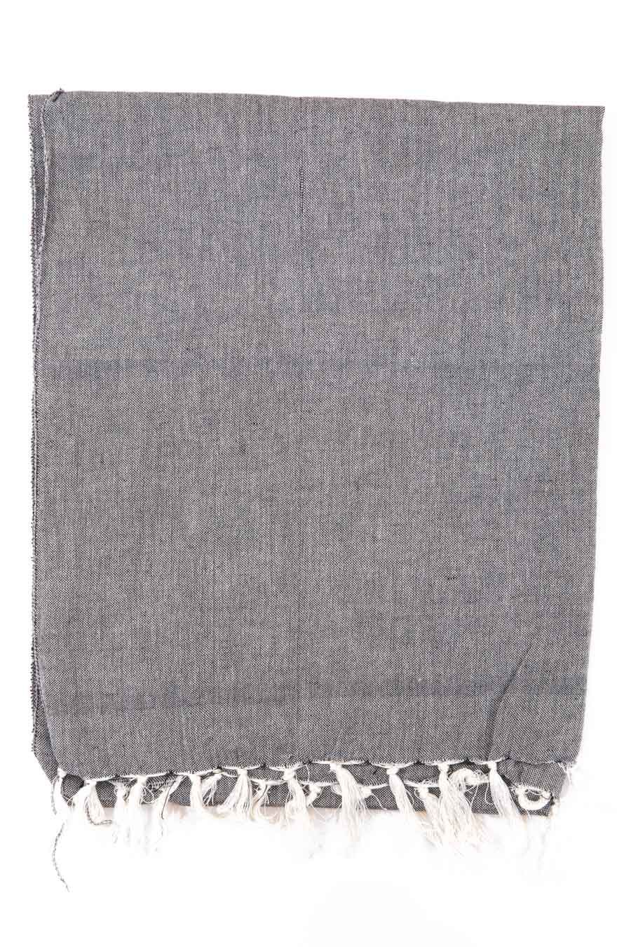 🌬️ Foulard Doux Coton Nepal – Bobo Chic Gris Chiné 🌀