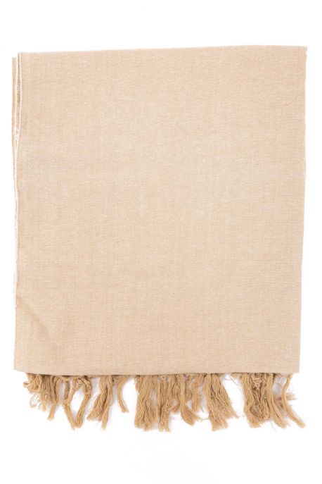🍂 Foulard Doux Natural Chic — Beige Sable