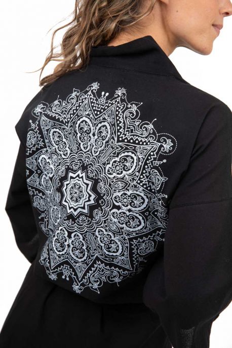 Kimono Long Imprimé Mandala