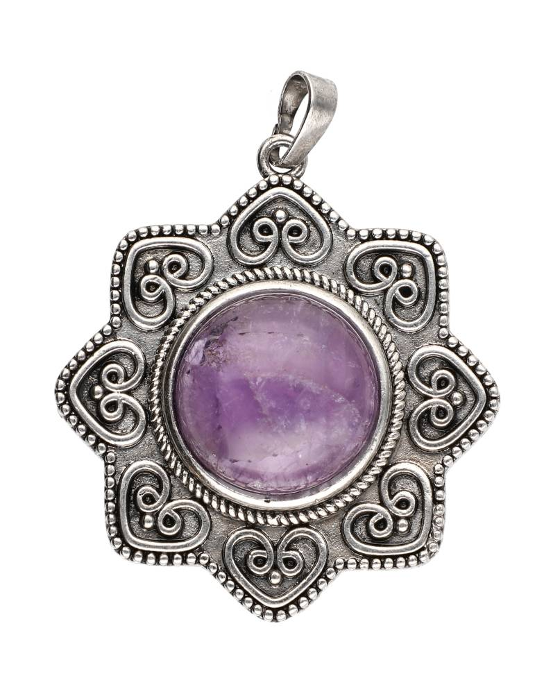 🌳 Pendentif Dryade – Esprit & Nature Améthyste 🍃