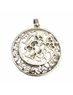 🌑 Pendentif Éclipse – Howlite