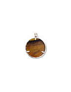 🔶 Pendentif Fleur de Vie – Œil-de-Tigre