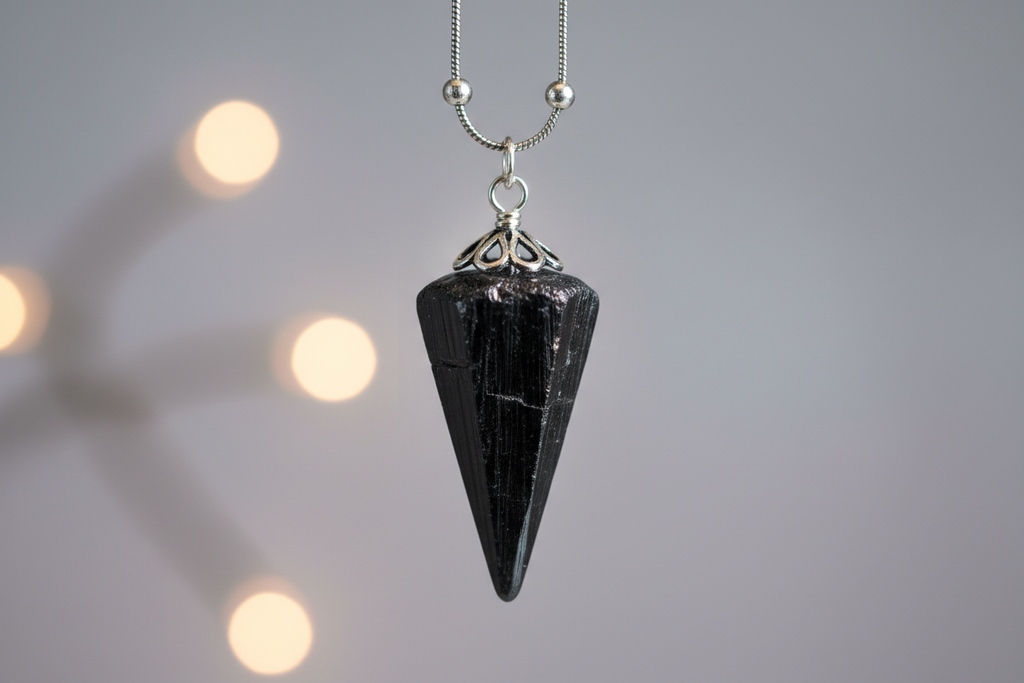 Pendule en Tourmaline Noire