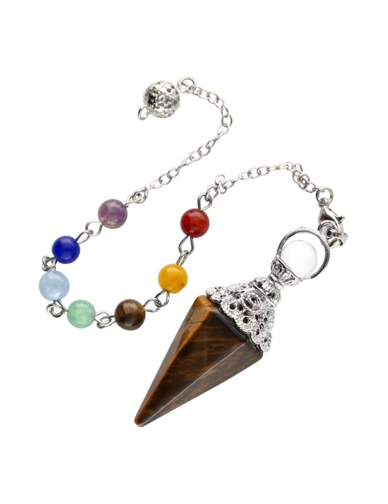 🧿 Pendule Facetia – Œil-de-Tigre