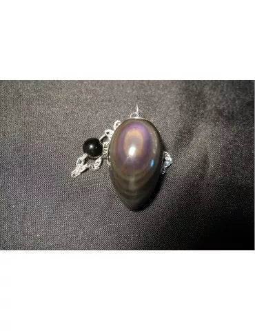 🧿 Pendule Obsidienne Noire Oeil Céleste – Pendule divinatoire