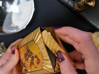 🌟 Ensemble de Cartes de Tarot Doré – Élégance & Intuition 🌟