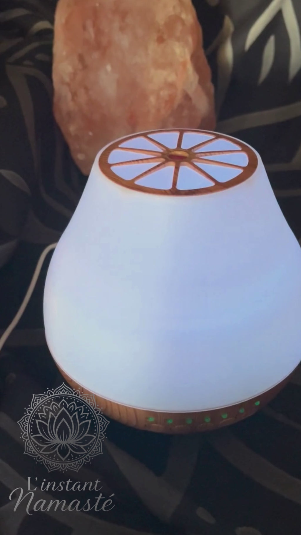 🌿 Diffuseur “Vienne” — Enceinte, Chronomètre, LED & USB ✨