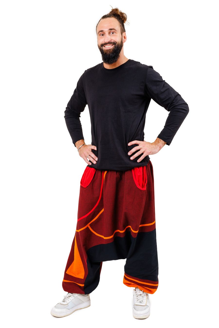 🧘 Sarouel Grande Taille Mixte “Kalhan” — Coton