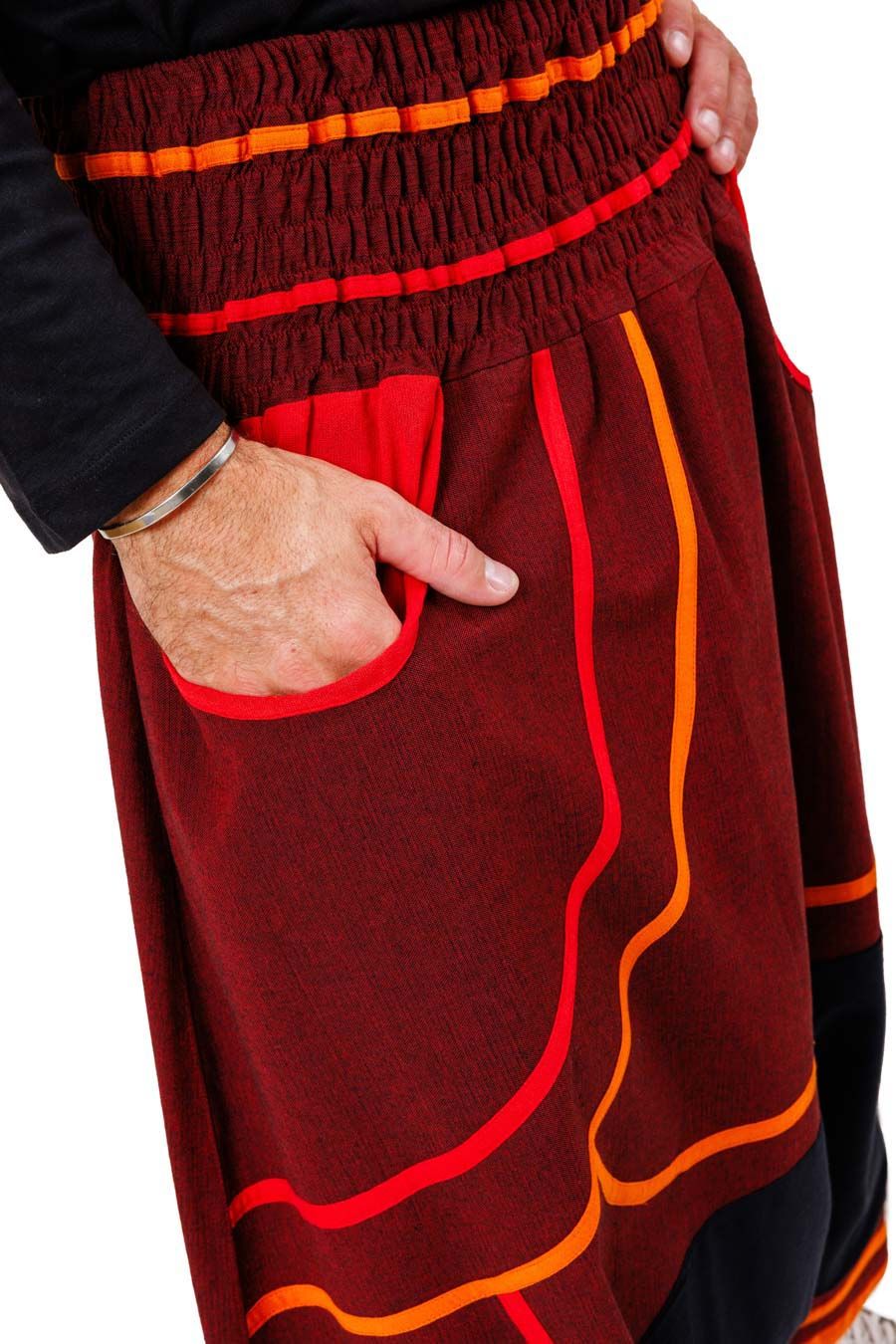 🧘 Sarouel Grande Taille Mixte “Kalhan” — Coton