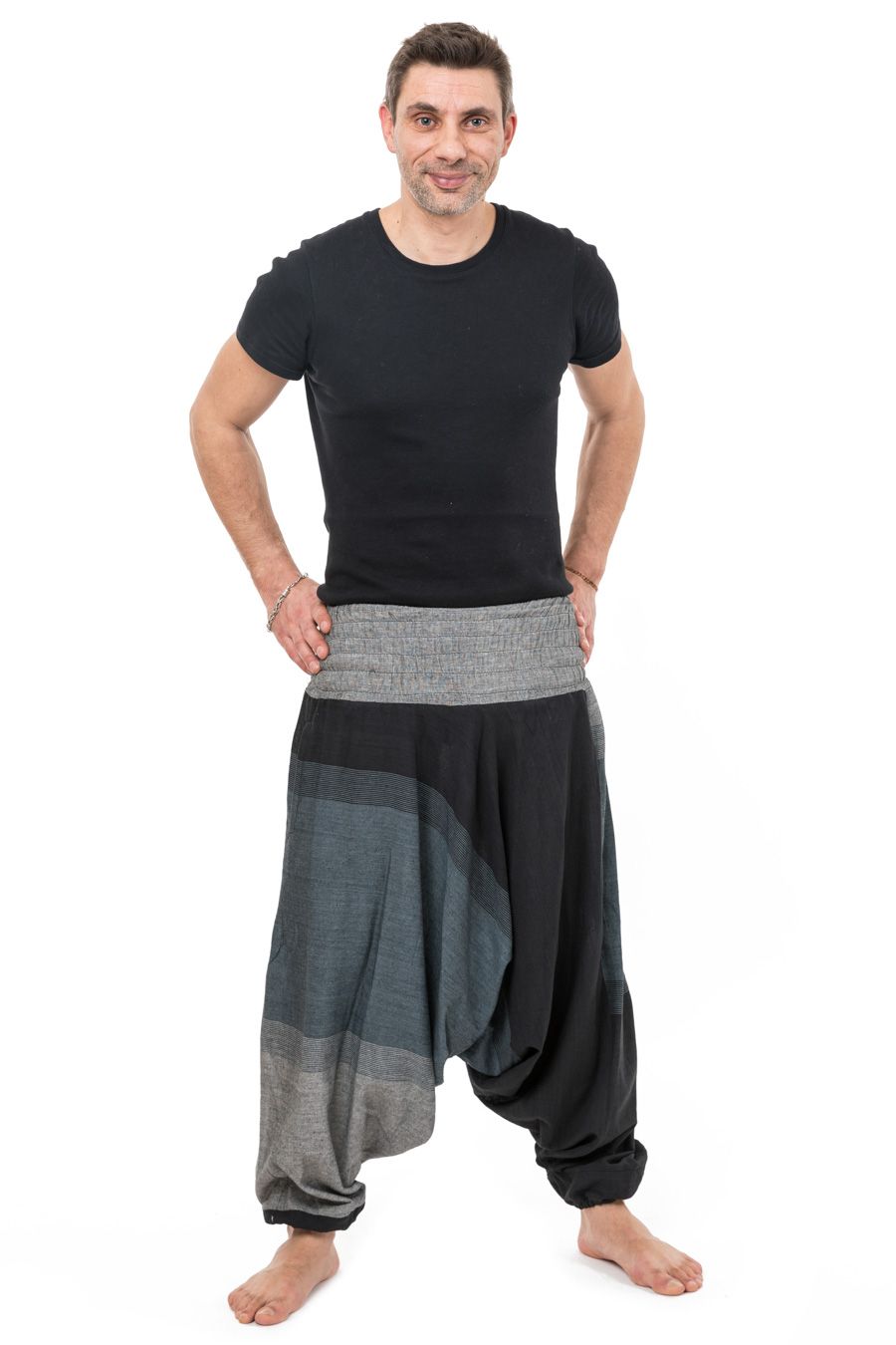 🐅 Sarouel Mixte Baba Zen Tigah – Made in Nepal ✨