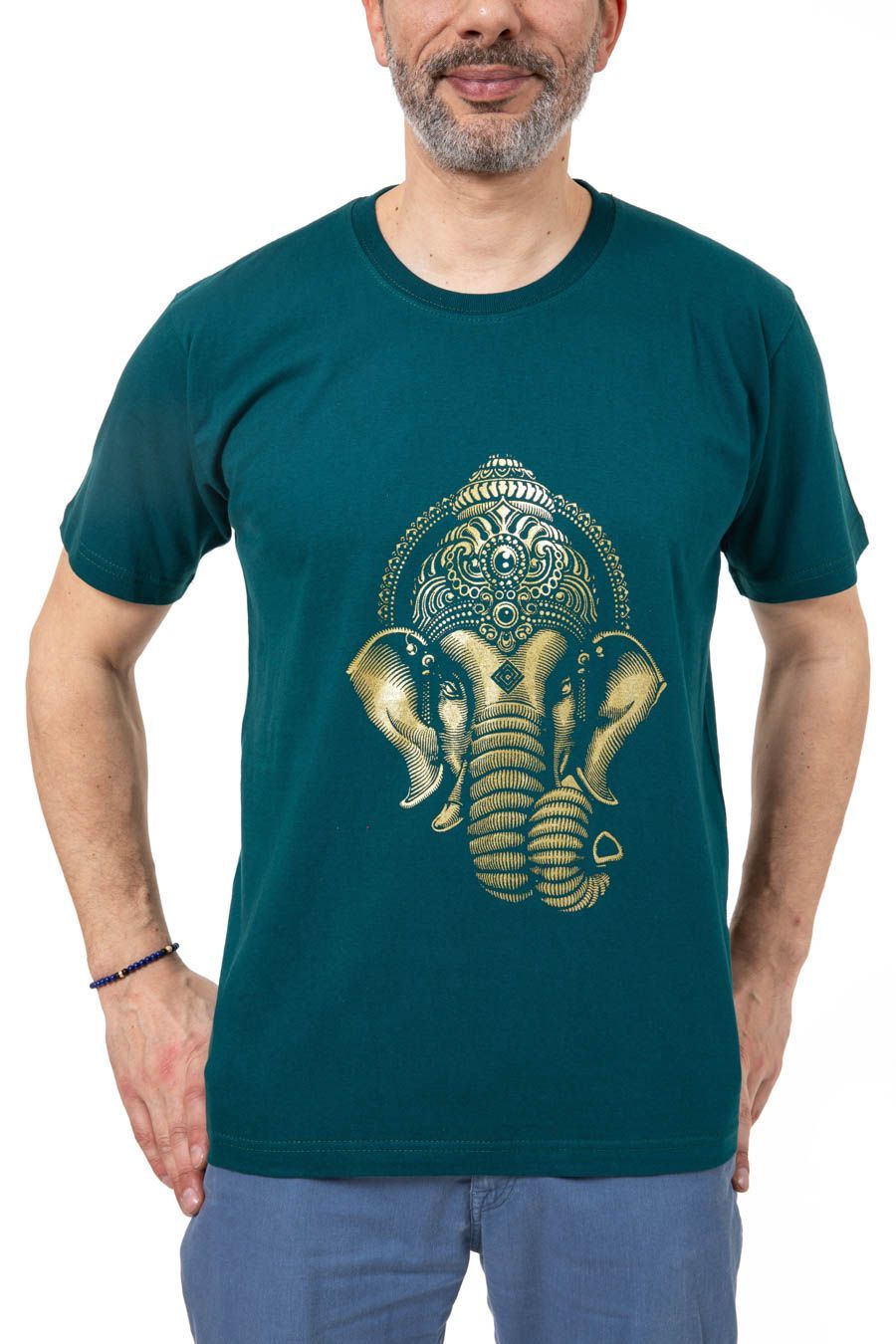 🐘 T-shirt – Éléphant Sacré Ganesha 🌿 XL-44