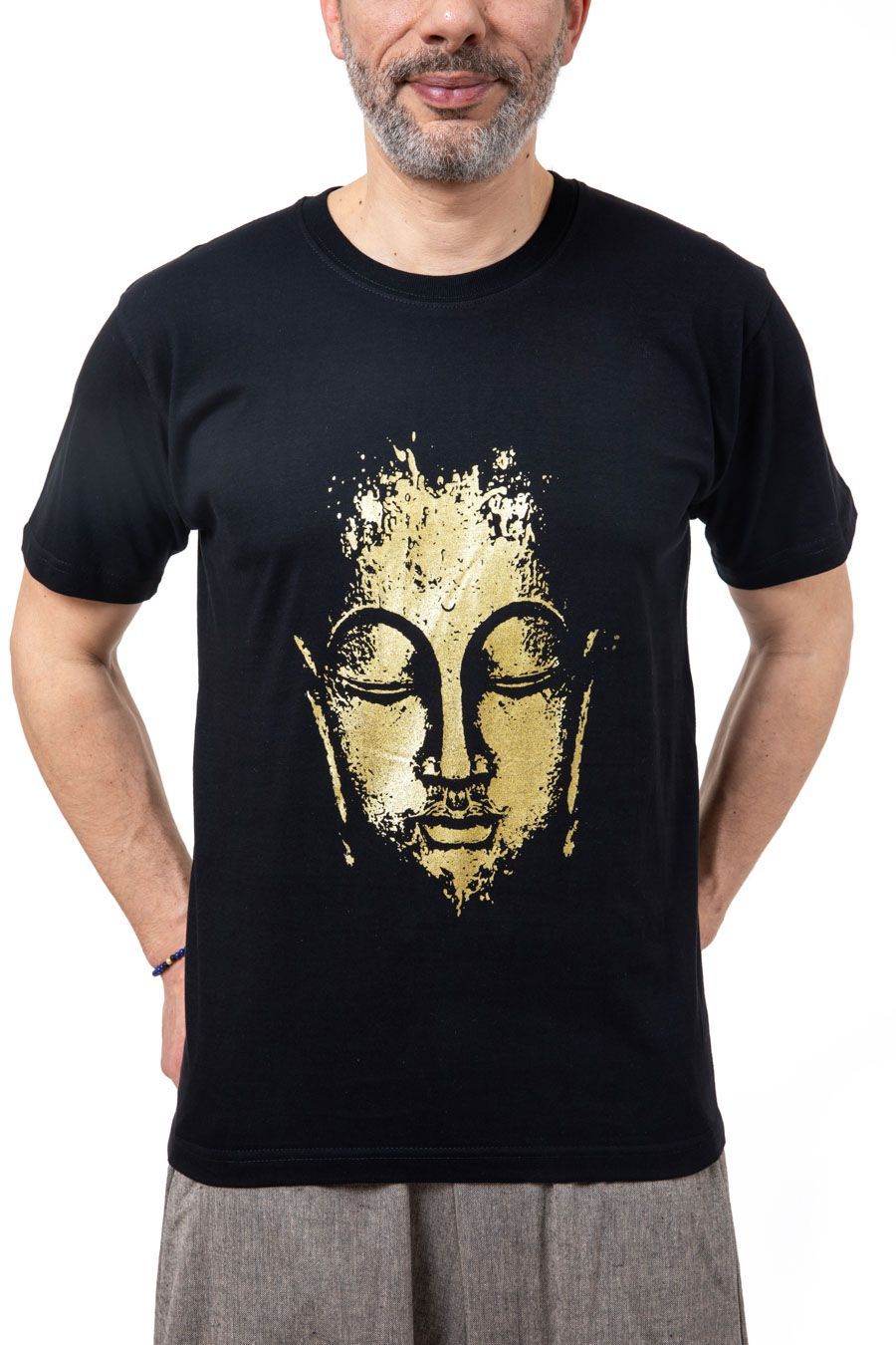 🧘 T-shirt Homme – Visage Bouddha Méditation