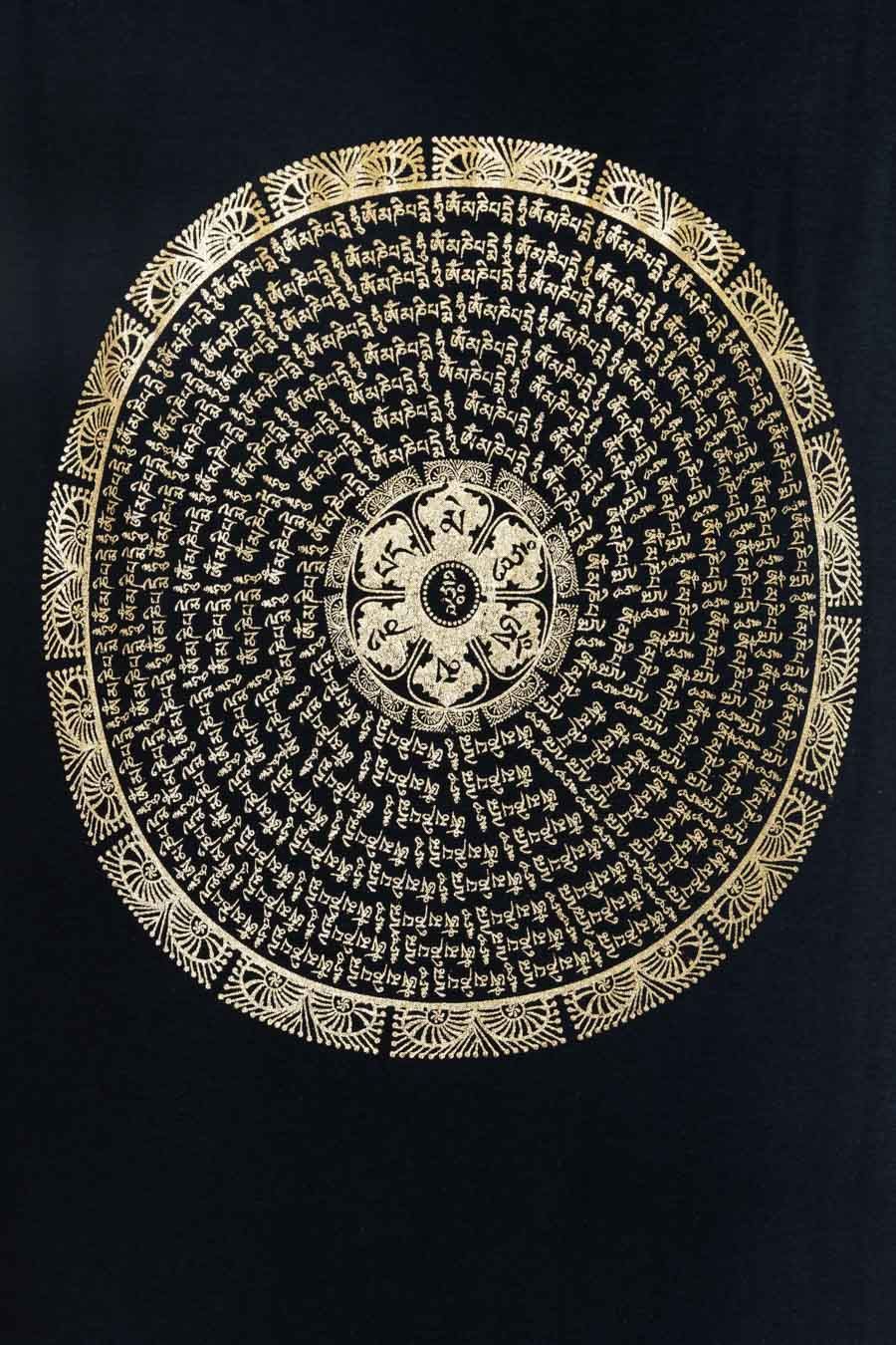 🌀 T-shirt Manches Longues  — Mandala Or