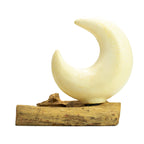 Lampe DriftGlow Demi-Lune Craquelée