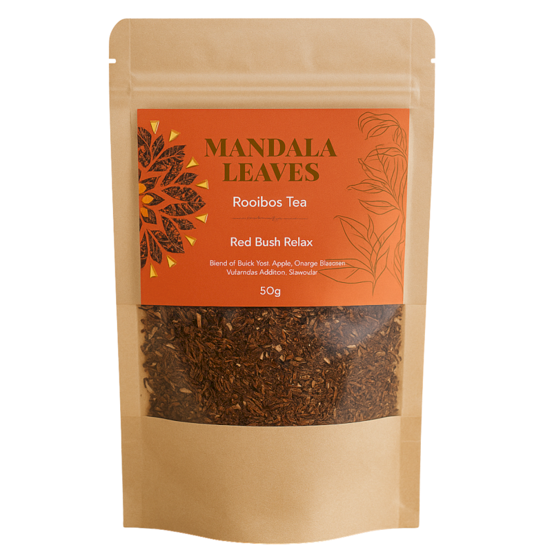 🍵 Rooibos Mandala Leaves – Digestif Red Bush
