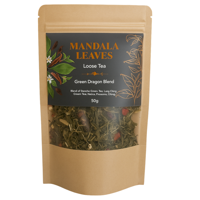 Thé Mandala Leaves – Mélange Dragon Vert – 50 g