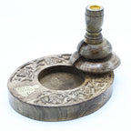 💫 Brûleur à Encens à Reflux Bouddha en Bois de Manguier