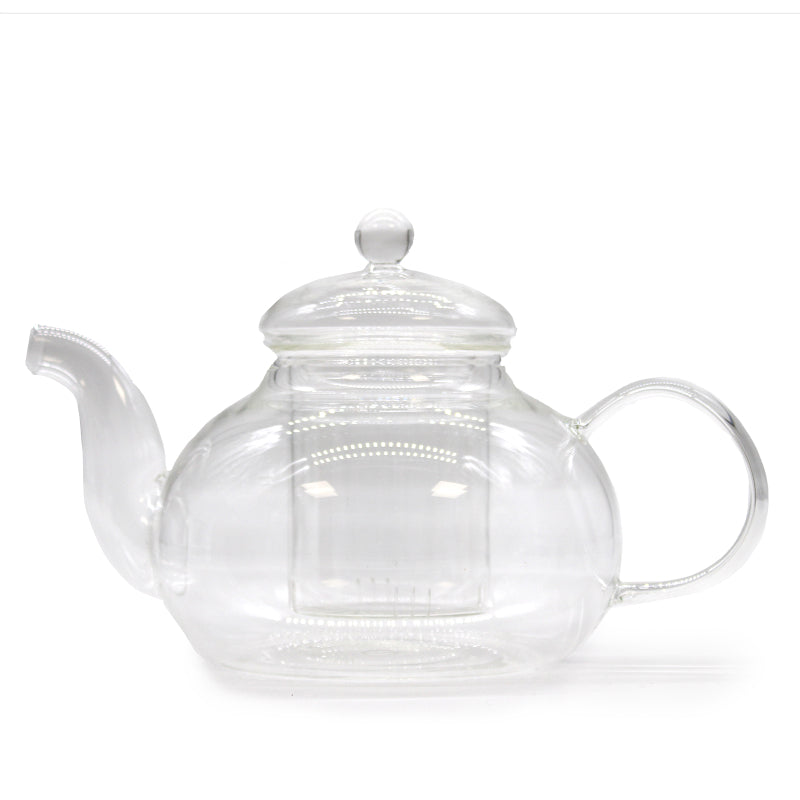 🍵 Théière en Verre avec Infuseur – Perle Ronde (800 ml)
